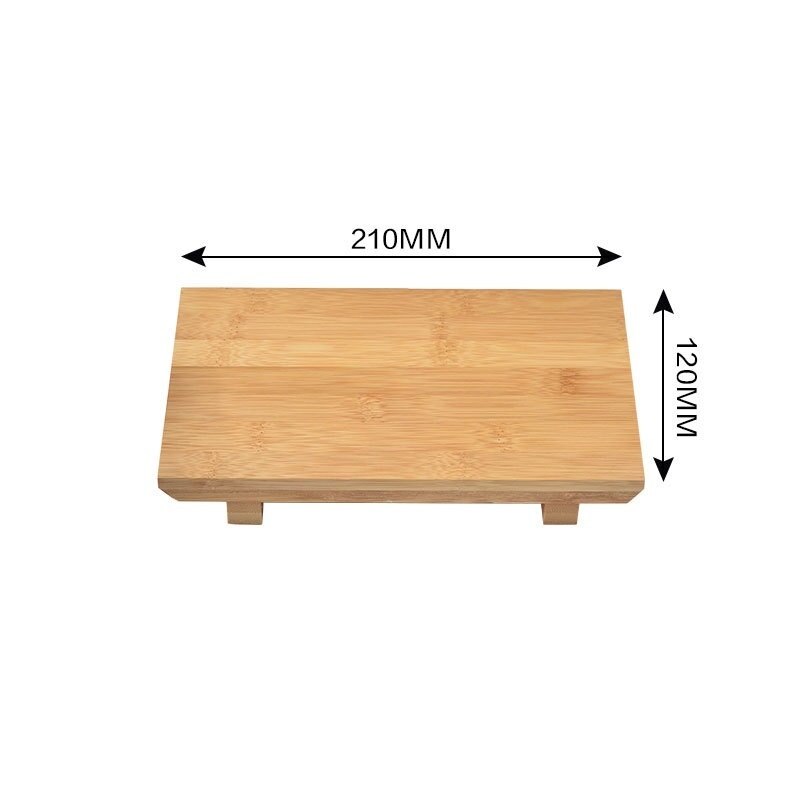 Bambus Küche Sushi Platte Sushi Tablett Sushi Dekoration Restaurant Holz Tablett für Sushi Sashimi Bazooka Nachtisch: 21cm x 12cm