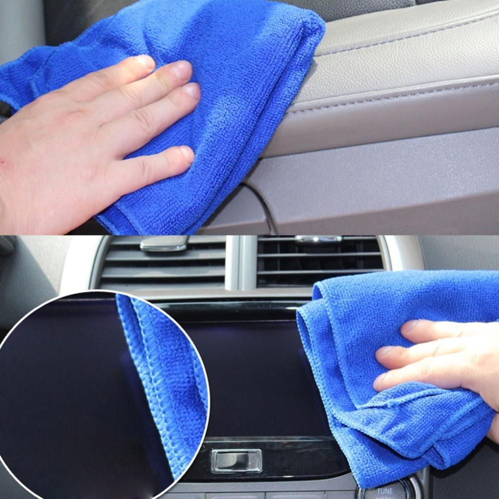 22*22cm microfibre visage cheveux propre voiture polissage sans stries serviette chiffon