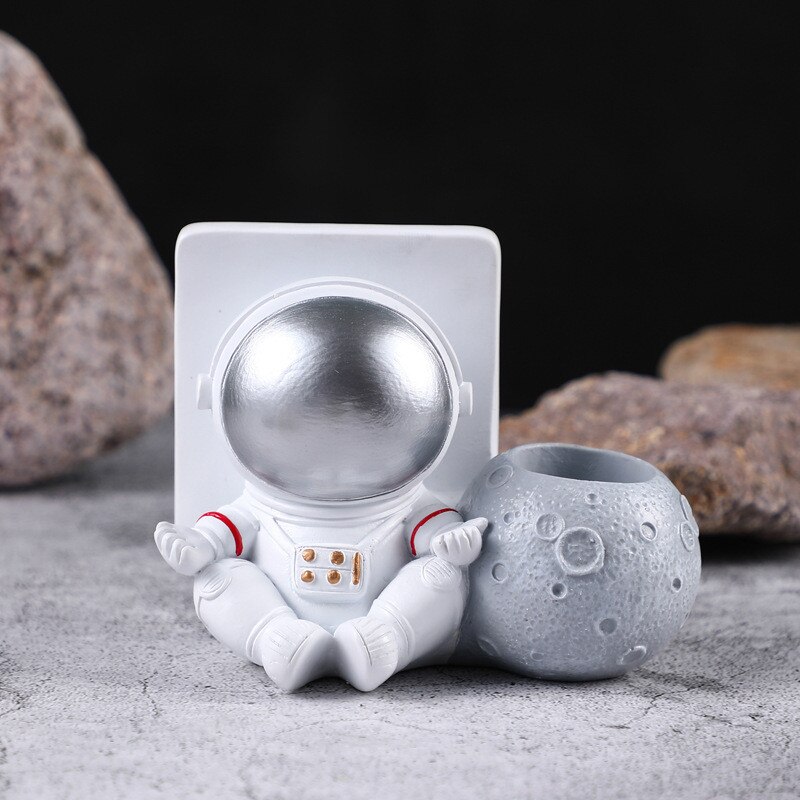 4 # Desktop Holder Stand Iphone Astronaut Universele Mobiel Smartphone Houder Bureau Decoratie Artikelen Voor Accessoires