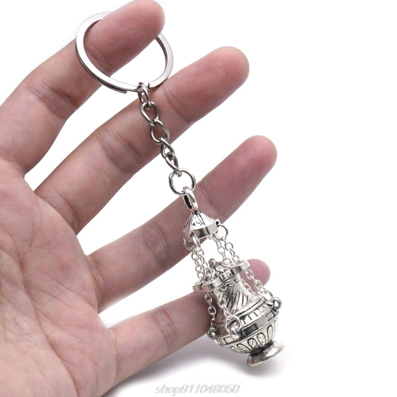 Christian Wierookbrander Sleutelhanger Religieuze Sleutelhanger Sieraden Zak Auto Hanger Keyfob Souvenirs M01 21