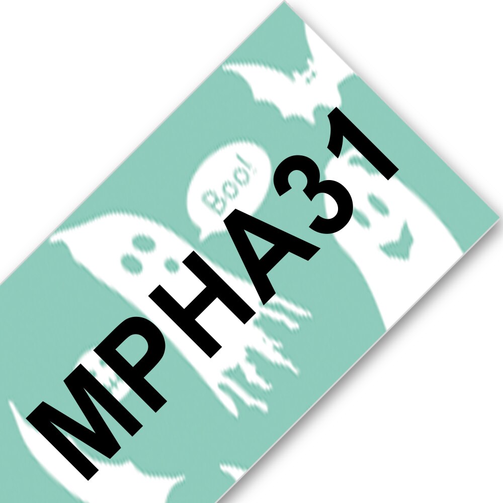 12mm Pattern Label Tape 12mm Compatible for Brother P touch Label Maker PT-D200 12mm Black on White tze-231 for PTH110 PTP300BT