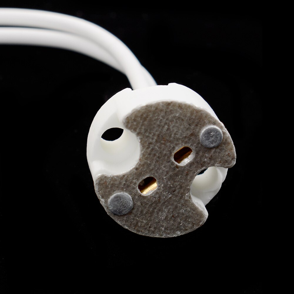 5 Pcs Mr11 Mr16 Gu5.3 G4 Wire Connector Halogen Led Bulbs Ceramic Lamp Holder Base Socket