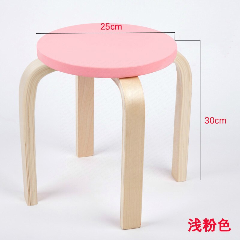 Children's Study Table and Chair Stool Solid Wood Chair Kindergarten Baby Study Table and Chair Color Stool: Light Gray