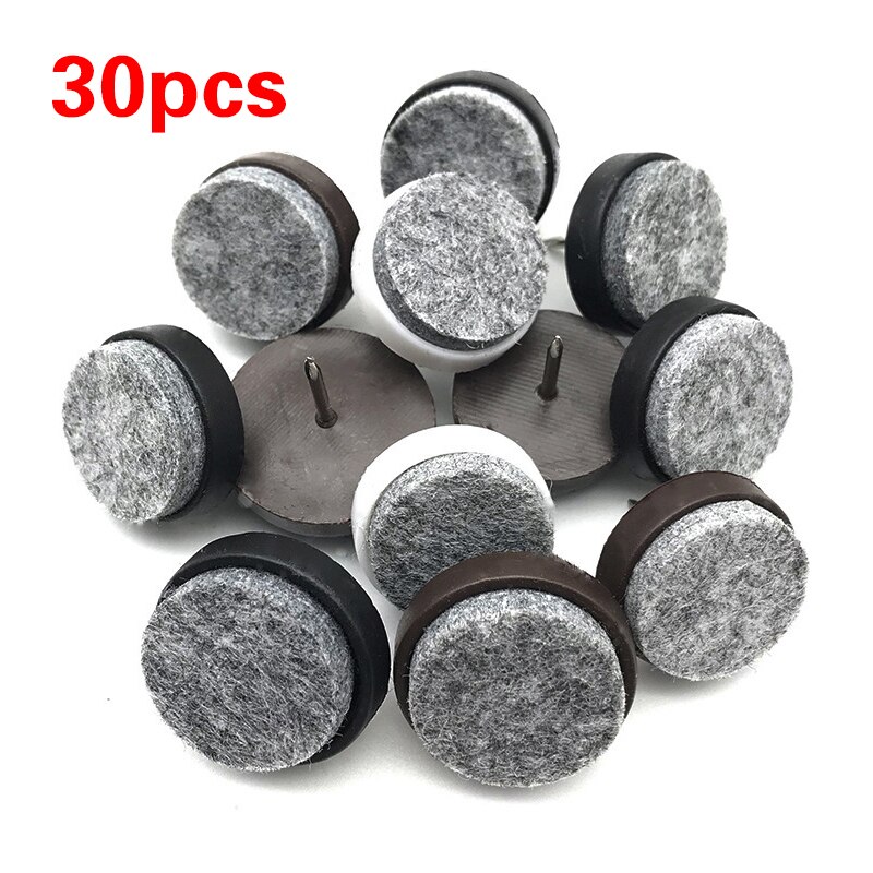 30Pcs Stoel Tafel Meubilair Been Bodem Voeten Nail Protectors Antislip Houten Vloer Protector Vilt Mat Pad nail