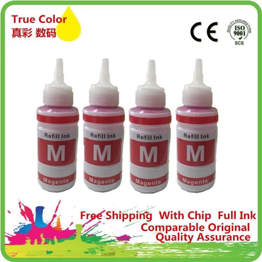 Refill Dye Ink Kit Kits For Epson L100 L101 L110 L111 L120 L130 L200 L201 L210 L211 L220 L300 L301 L303 L310 Printer: 4M