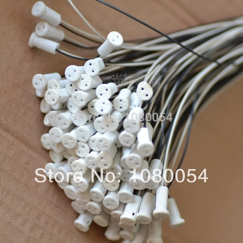 G4 base fatning stik krystal pære lys speciel keramisk lampe lysekrone halogen holder hovedledning  g4 led /g4/ pære stik 12v 10-30w