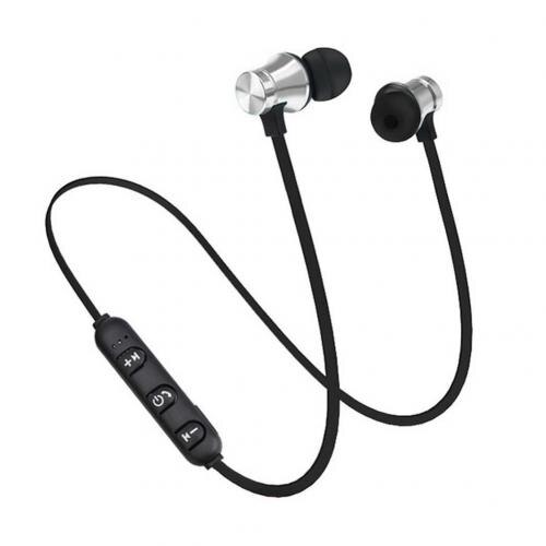 XT11 Magnetische Adsorption Drahtlose Bluetooth 4,2 in-Ohr Kopfhörer Sport Kopfhörer Stereo Ohrhörer Fone De Ouvido Für Telefon: Silber