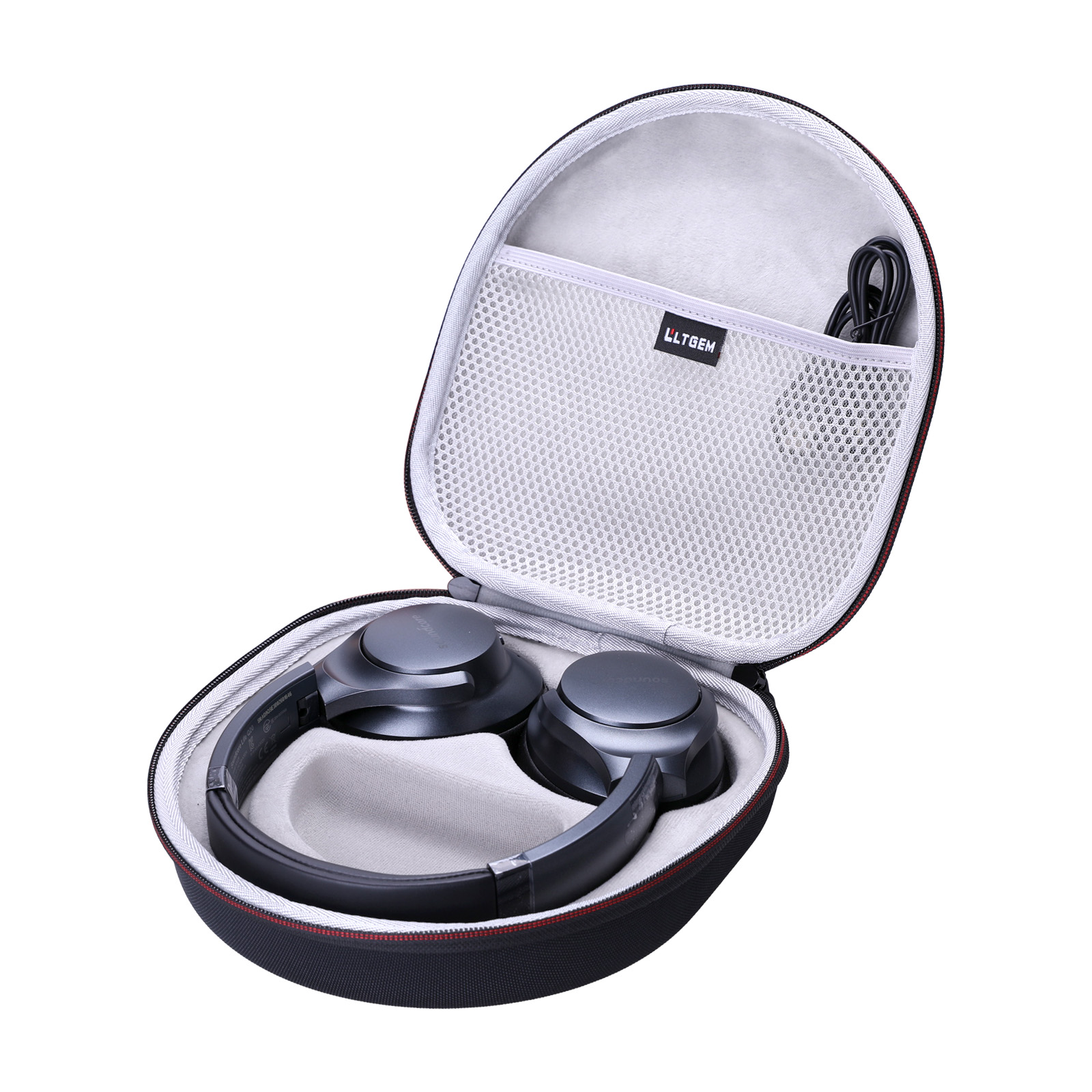 LTGEM-funda rígida EVA negra para auriculares Anker Soundcore Life Q20 y Q30