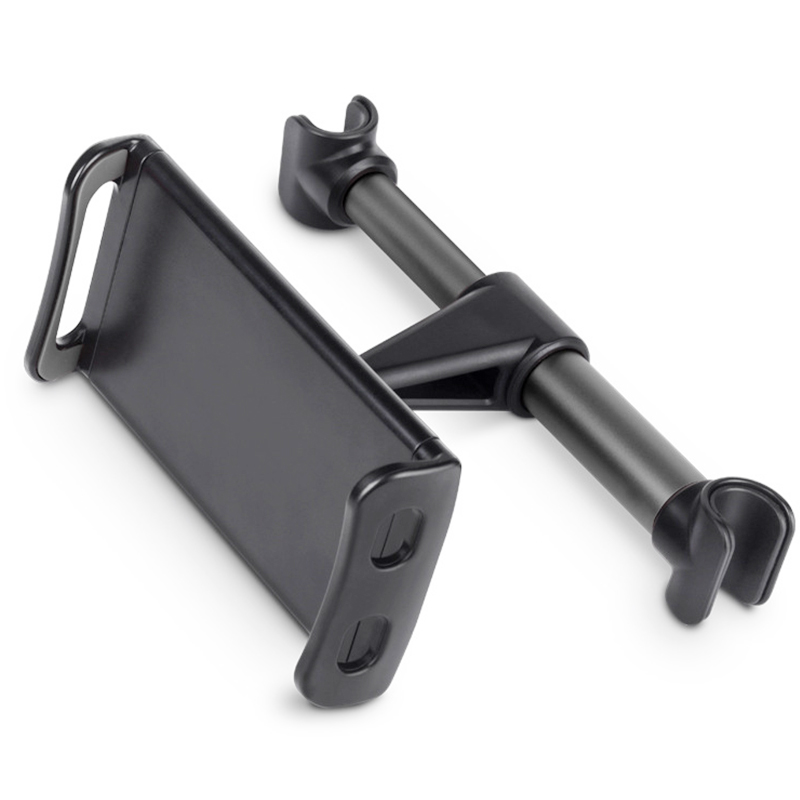 Telescopische Auto Achter Kussen Telefoon Houder Tablet Auto Stand Rear Seat Hoofdsteun Montagebeugel Voor Telefoon Tablet 4-11 inch: Black Buckle