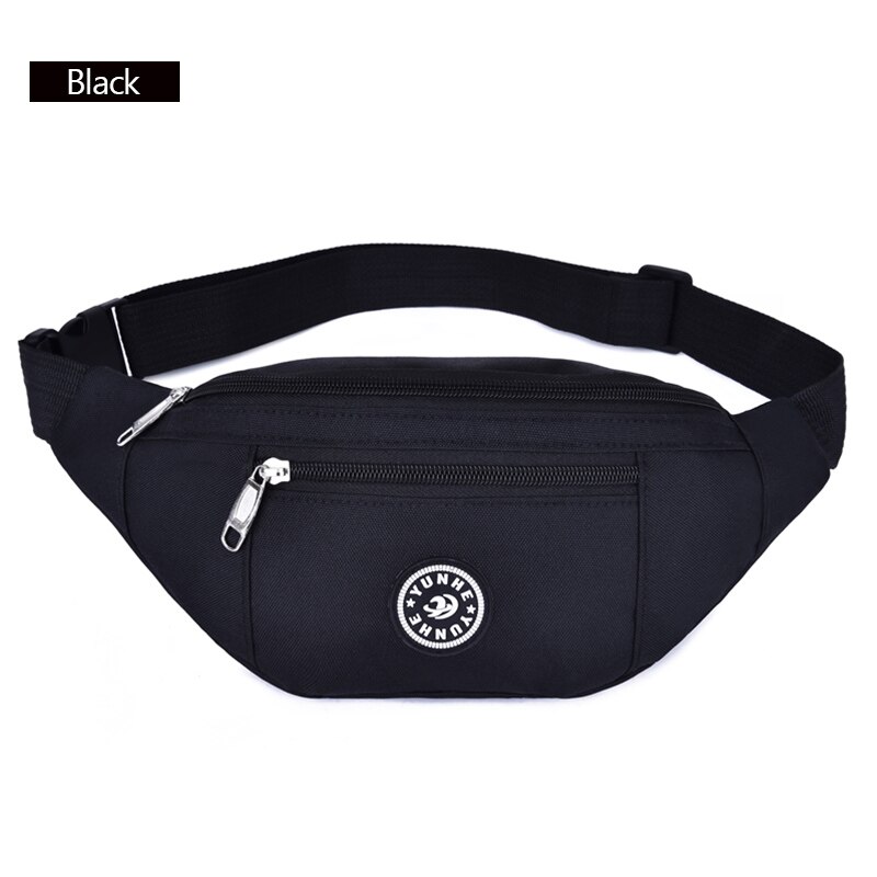 Aireebay midjeveske kvinner uformell fanny pack for jenter sport rumpe bag pakker svart rød bryst crossbody veske: A4158 svarte