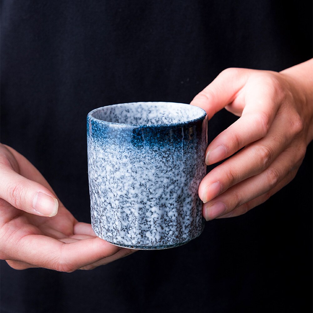 Japanse Stijl Theekopje Water Cup Steengoed Keramische Handgeschilderde 100Ml Kungfu Theekopje Cuisine Drinkware Handgemaakte Moederdag