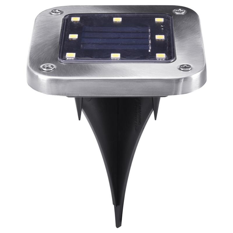 4Pcs 8LED Zonne-energie Begraven Licht Ondergrondse Lamp Outdoor Path Tuin Grondspots IP65 Waterdichte Solar Led Light Outdoor