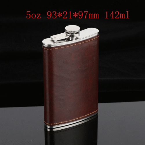 Hip Flask 5-10 oz Hip Flasks Whisky Flasks Wine Liquor Alcohol Bottle Mens: 5oz