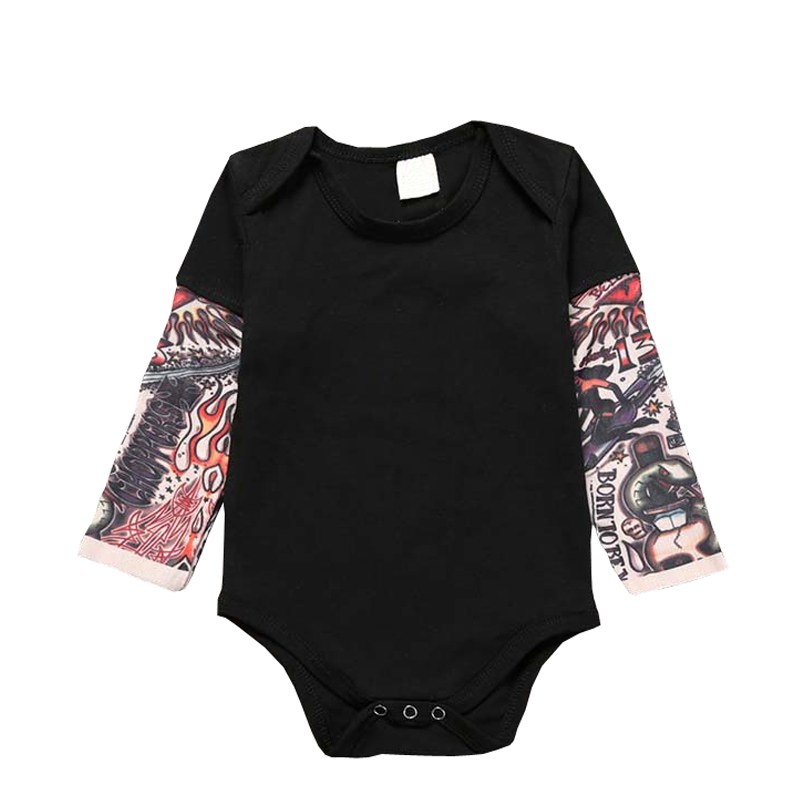 Halilo Lange Hülsenspielanzug Baumwolle Patchwork Baby Boy Kleidung Weihnachten Kostüm Infant Jungen Overall Baby-Body 9- 24 M: Black / 12m