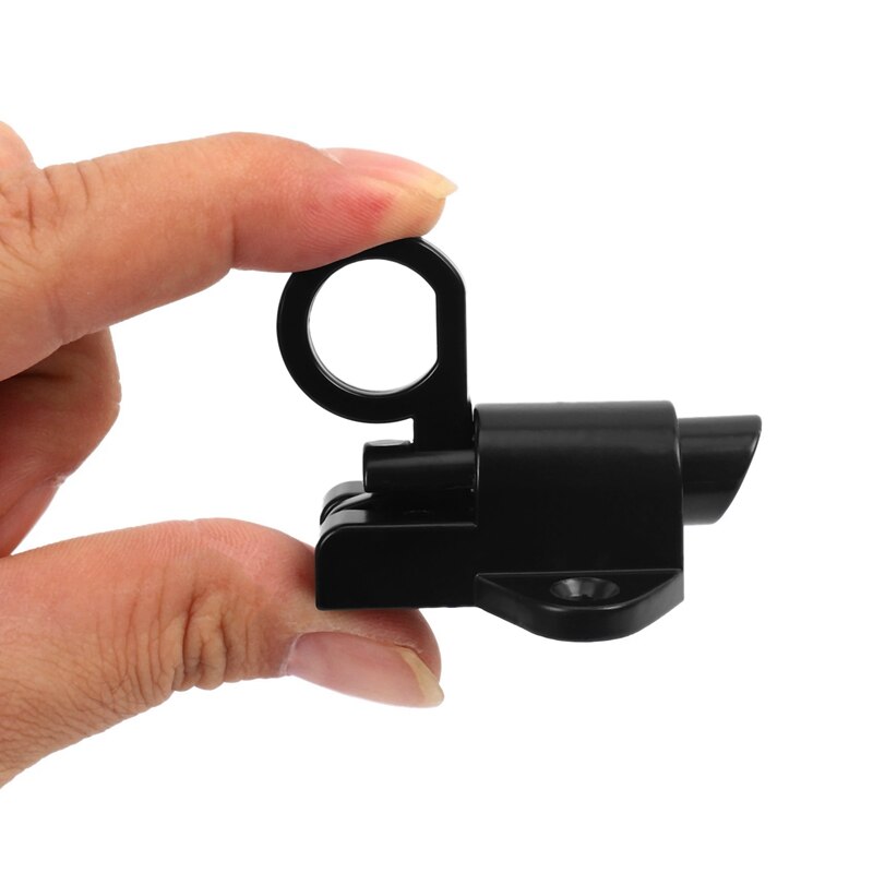 2X Aluminum Alloy Security Automatic Window Gate Lock Spring Bounce Door Bolt Latch, Black