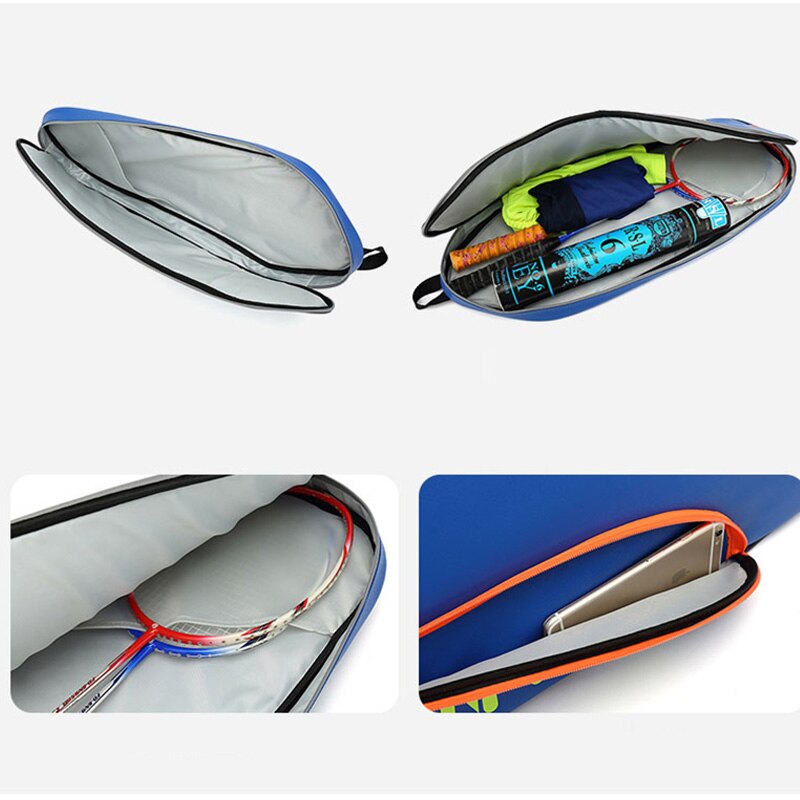 Bolsa de raqueta de tenis y Squash impermeable para hombre y mujer, Mochila deportiva para el aire libre, portátil, capacidad de entrenamiento 1-3, funda para raqueta-40