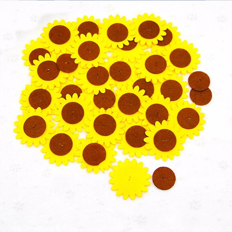 Felt DIY Crafts For Kids Felt Petal Flower Slice Appliques Scrapbooking Home Decor Sewing Accessories Children DIY Package