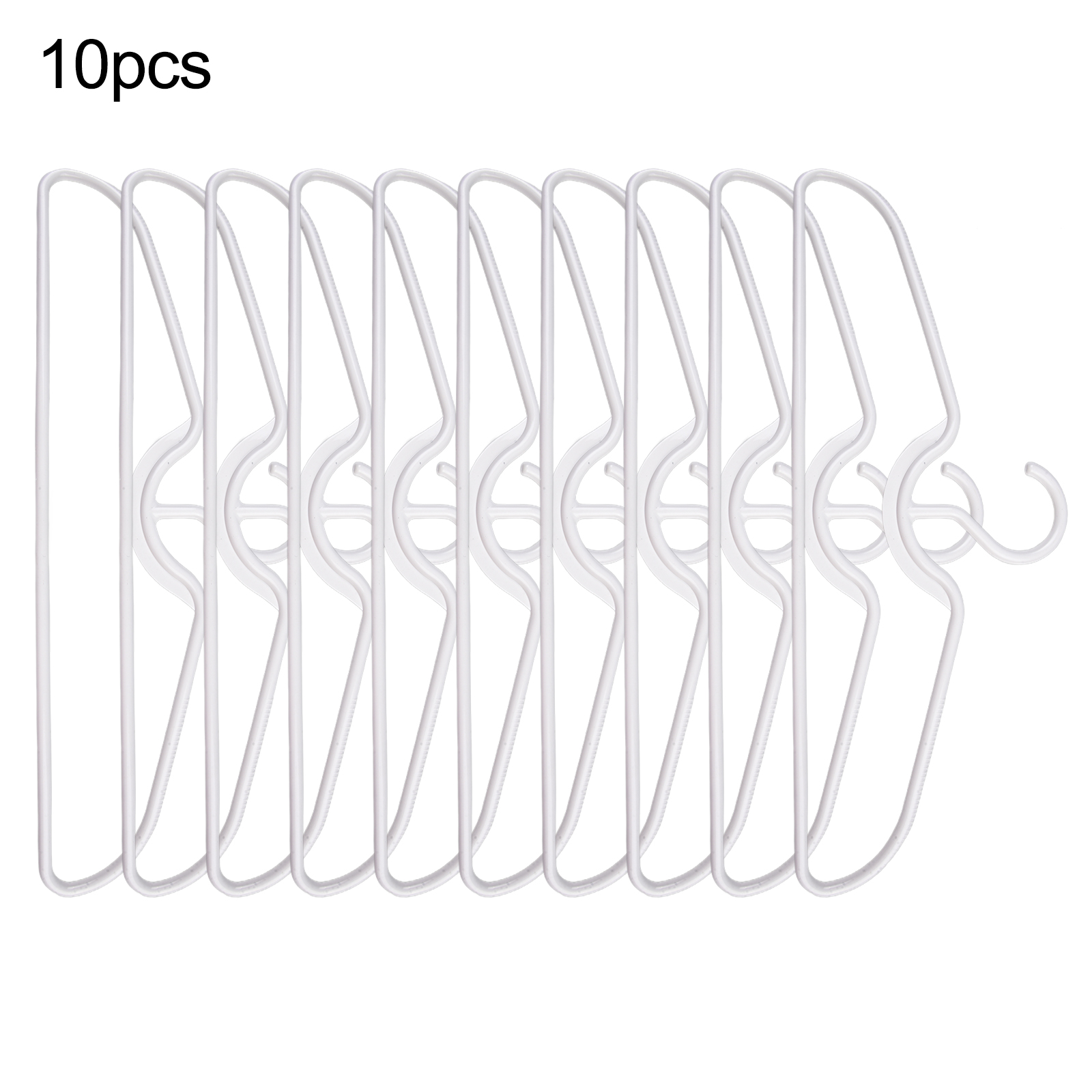 5/10/20pcs Coat Hanger Short Neck Hangers Anti-slip Clothes Hanger Short Neck Space Space-saving Plastic Clothes Hangers White: Light Grey