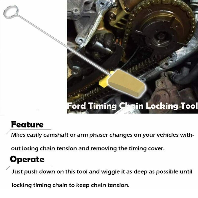 Timing Chain Locking Wedge Tool And Cam Phaser Lock Out Kit Noise