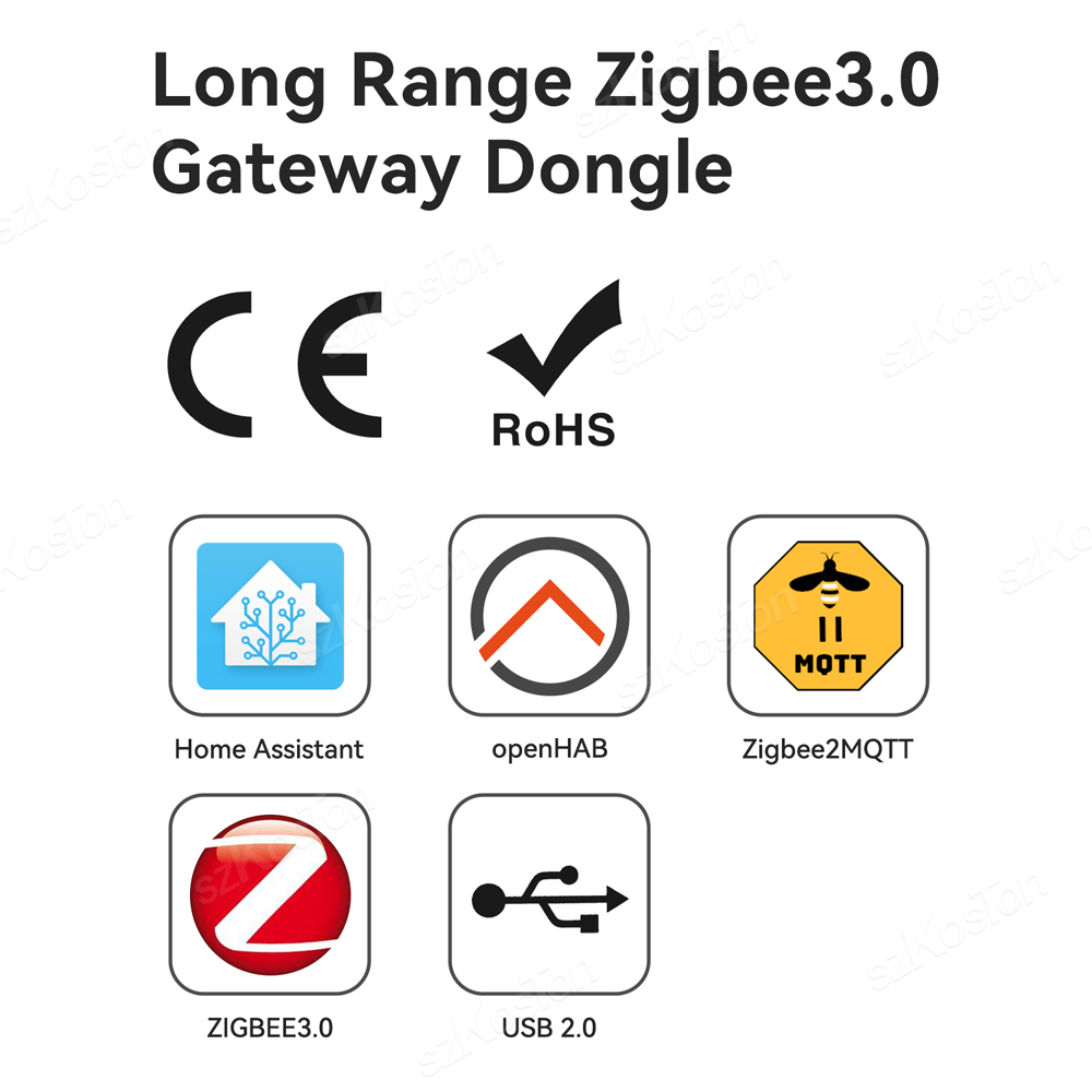 ZigBee 3.0 USB Dongle Plus-E Universal Zigbee Wireless Gateway Open Source Hub Works with Home Assistant OpenHAB Zigbee2MQTT ZHA