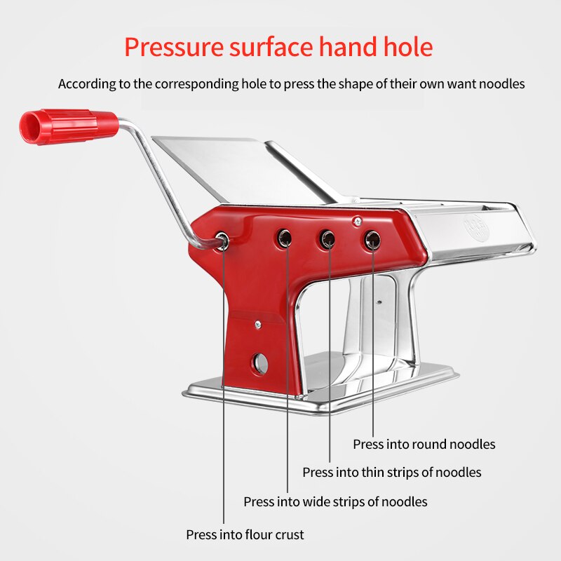 Elektrische Noodle Persmachine Spaghetti Pasta Maker Commerciële Rvs Deeg Cutter Dumplings Roller Noedels Hanger