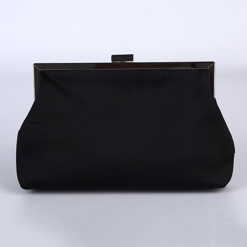 Party Avondtasje Mantian Geplooide Clutch Wedding Party Purse Avondtasje Zwart Wit Handtas 273