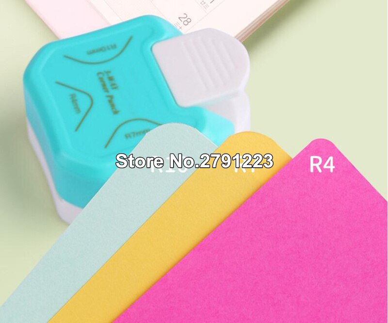 4mm 7mm 10mm 3 in 1 hjørne rundere papirhullstanse kantstanse hjørnestanse scrapbooking for gjør-det-selv-håndlaget fotokutter