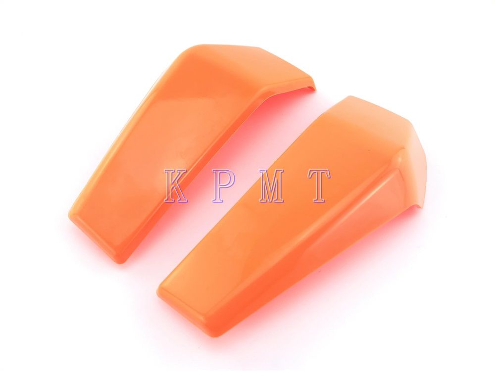 Cubierta lateral de plástico negro para radiador de motocicleta, Protector de pelón para KTM DUKE 390, 125, 200, , , , KTM200, KTM125: Orange