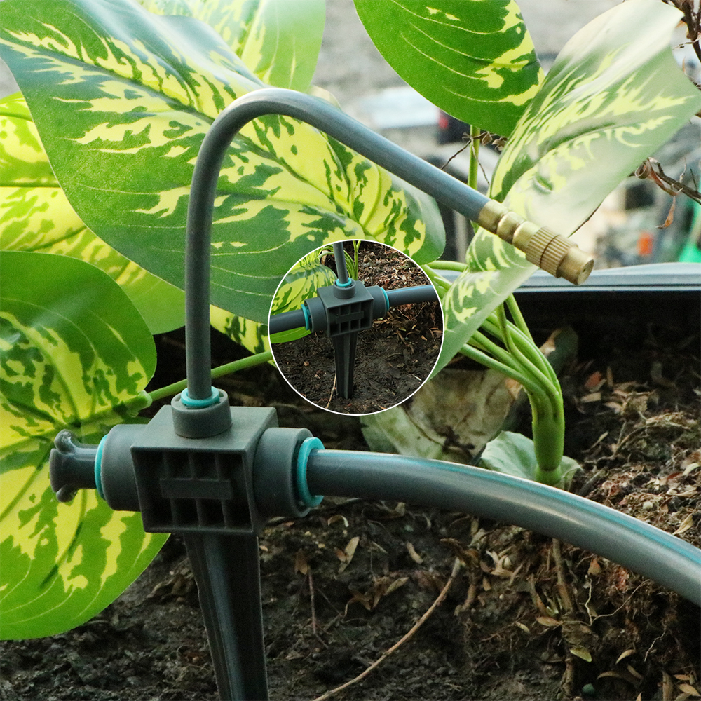 Hage 20-50cm fleksible dyser tåkespray vanningssystem for potteplanter 17.5cm- stavs sprinkler automatisk kjøle- og vanningssett