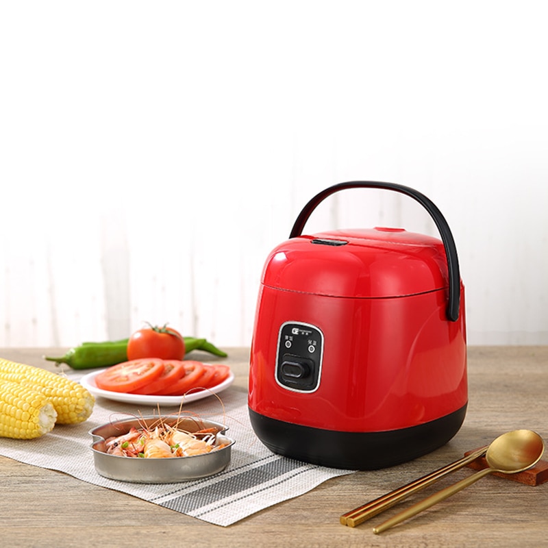 1.2l mini riskoger multifunktionel enkelt elektrisk riskoger non-stick husholdnings lille madlavningsmaskine laver portionssuppe