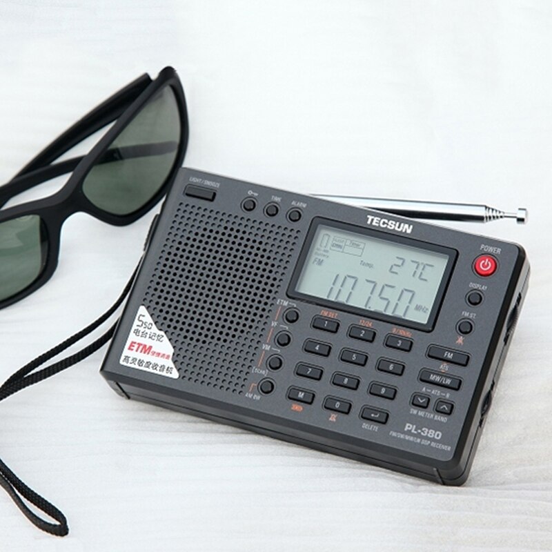 Tecsun Radio Digital PLL Portable Radio FM Stereo/LW/SW/MW World Band PLL Radio Receiver