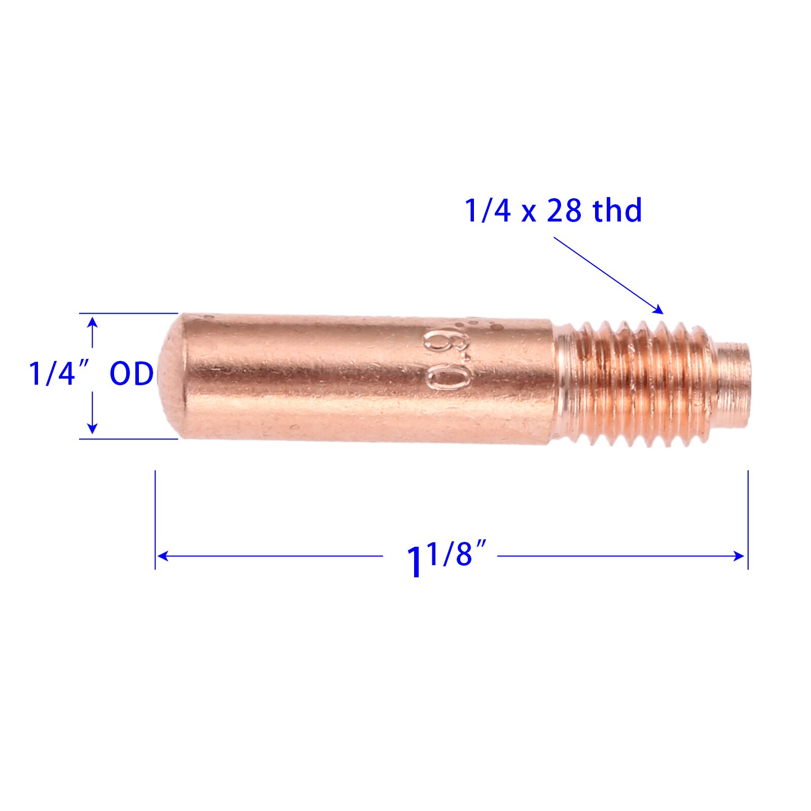 30Pcs .035" 000 068 MIG Contact Tips Tubes Fit for Miller M10 M15 M25 M40 000068