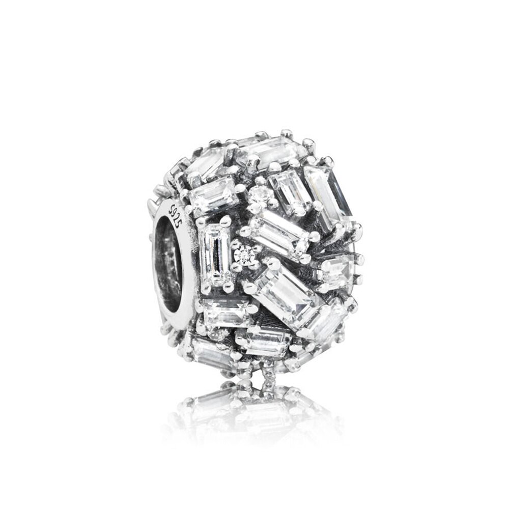 NEUE 100% 925 Sterling Silber Neue Winter Serie Raum Weihnachten Astronaut Charme Planeten Perle Eleganz Dazzling Feuerwerk Charme: LILA