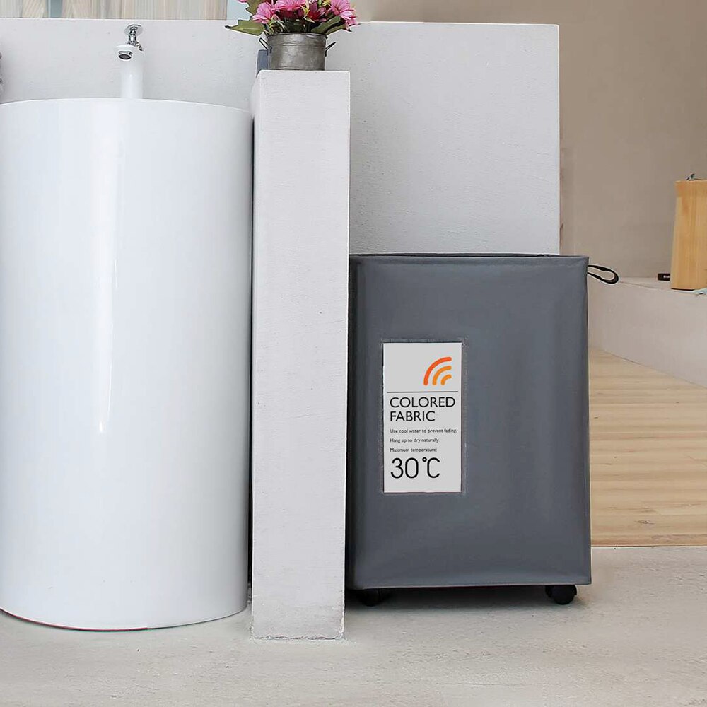 Foldable Dirty Laundry Basket Organizer with Wheels Handle Collapsible Home Laundry Hamper Sorter Laundry Baskets Large Folding