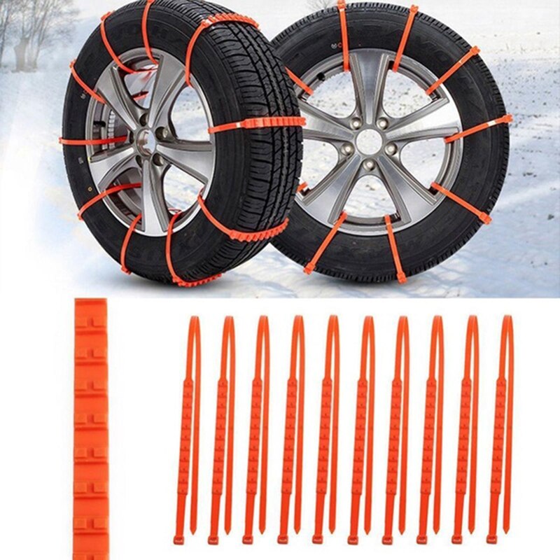 Anti-Skid Car Cable Tire Emergency Traction Mud Snow Chains for SUV Car Driving