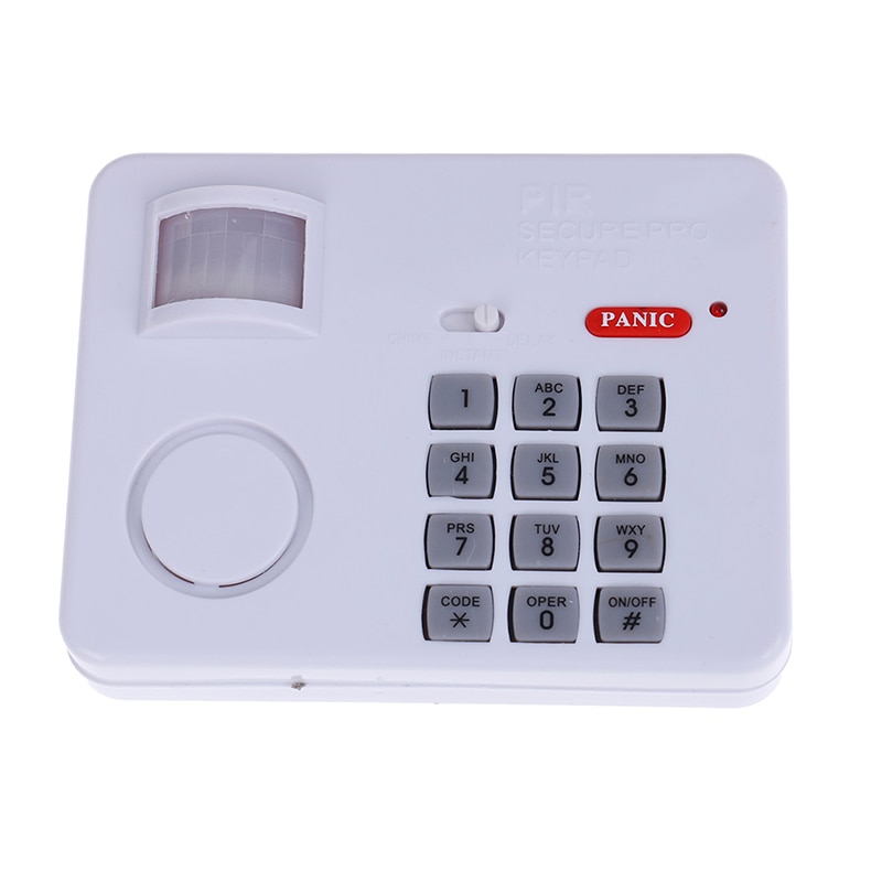 Wireless Motion Sensor Alarm with Security Keypad PIR Home Garage Shed Caravan