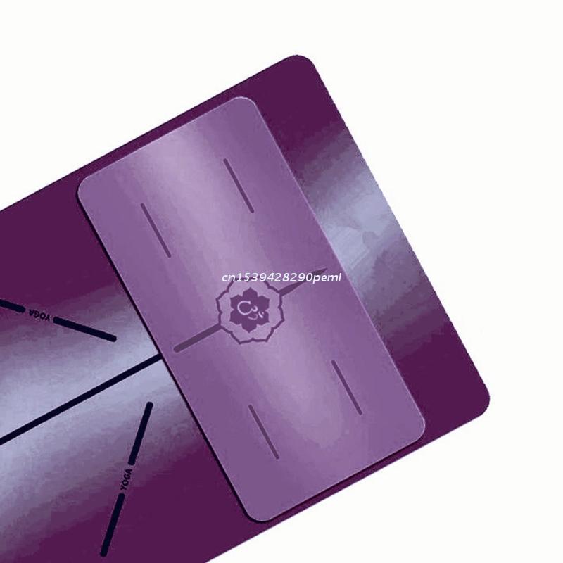 Mini-pu-yogamatte, umweltfreundlich, rutschfest, knie- und ellbogenpolster, yoga-hilfsmatte