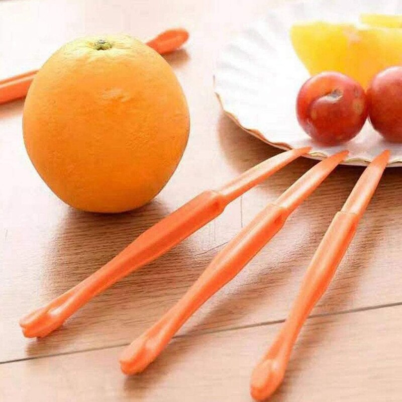 Outils d'éplucheur d'orange coupeur d'épluche d'agrumes en plastique facile trancheuse de fruits coupeur citron éplucheur ouvre-fruits