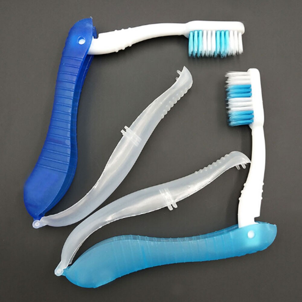 Brosse à dents pliable en plastique de , voyage Camping, extérieur, Portable, randonnée, pour l&#39;hygiène buccale, outils de nettoyage, 1 pièce