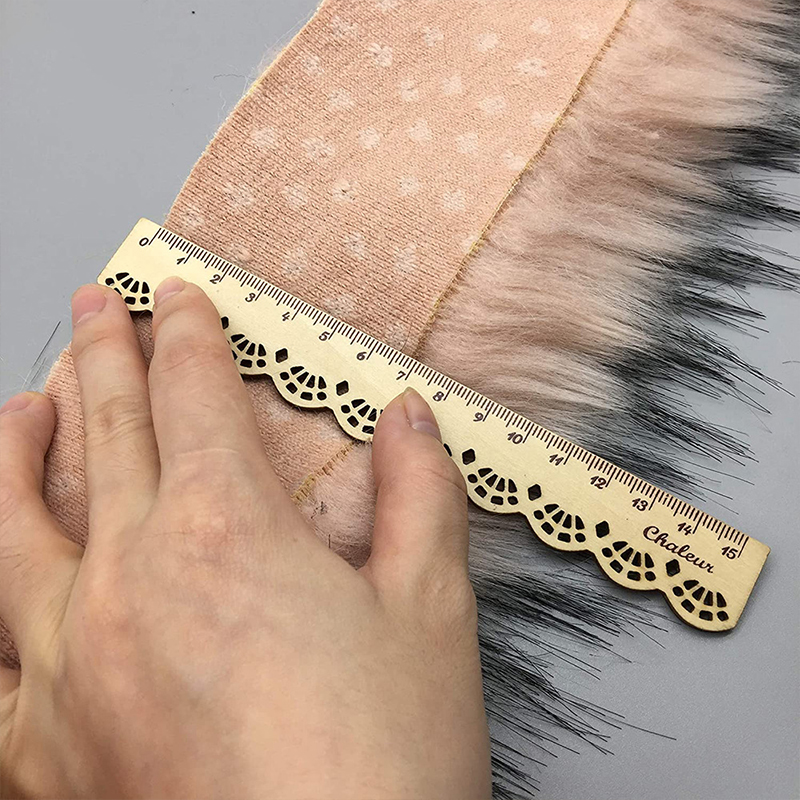 Nachahmung Waschbär Plüsch Faux Fuchs Pelz Kragen Band DIY Weihnachten Plüsch Streifen Kragen Hütte Schal Kleidung roh Rand Pelz Zubehör