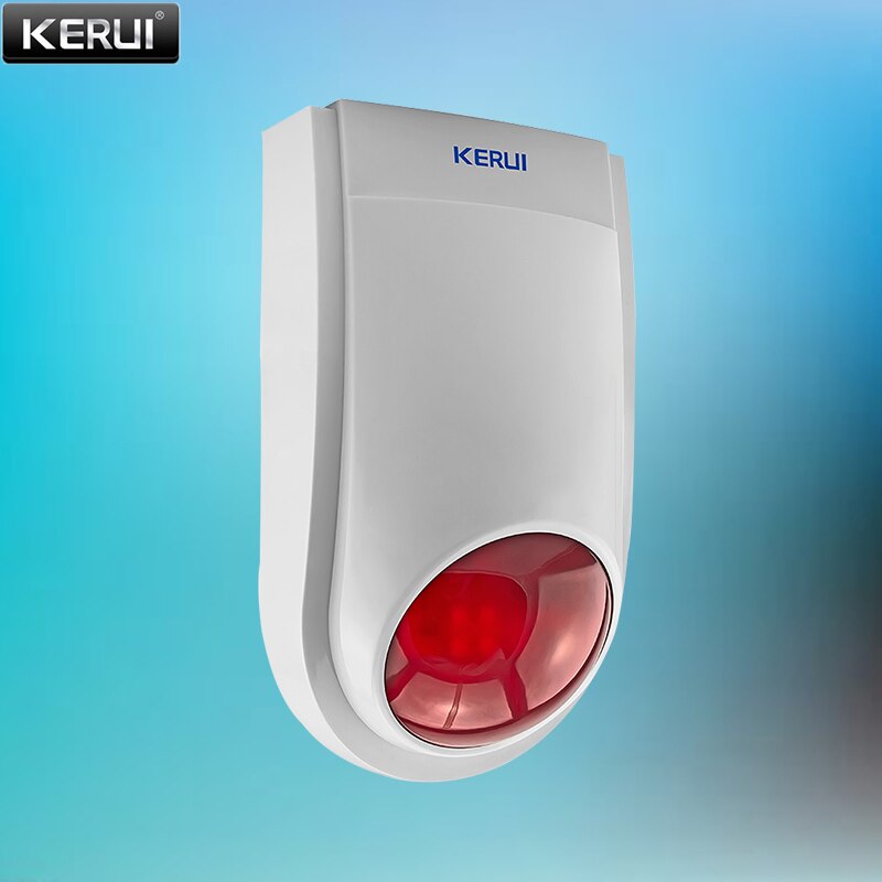 KERUI Home Security K52 WIFI GSM Alarm Systems 4.3 Inch TFT Color Display Wireless Burglar Smart Alarm System PIR Motion Sensor: J008 wireless siren