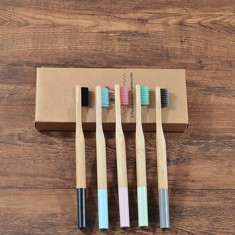Natural Bamboo Toothbrush 1Pcs Wooden Toothbrush Eco Friendly Tooth Brush Nylon Bristle Adults Oral Care Toothbrush