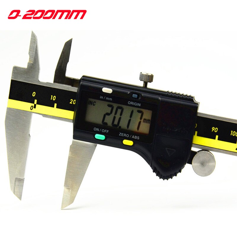 0-200mm 8INCH CNC Calipers Digital Vernier Caliper LCD Electronic Caliper Measuring Stainless Steel Hand Tools: Default Title