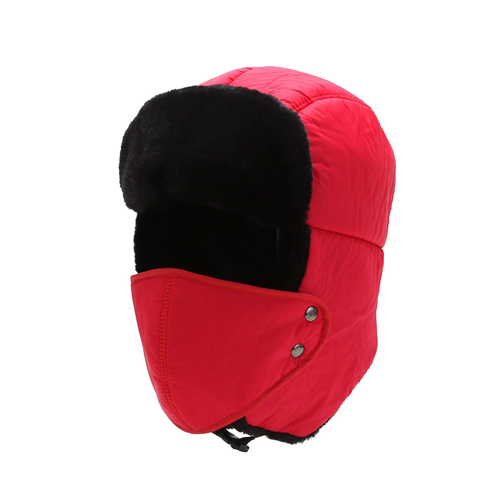 1 pz inverno spesso bombardiere russo cappello paraorecchie traspirante maschera staccabile cappelli donna uomo freddo inverno caldo pelliccia copricapo sci Ushanka