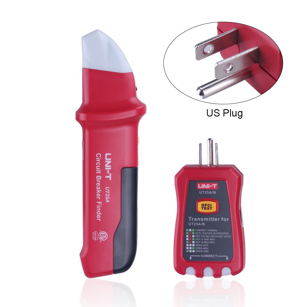 Adjustable Sensitivity Handheld US Plug Switch Socket Office Power Network Reconstruction Circuit Breaker Tester Diagnostic Tool