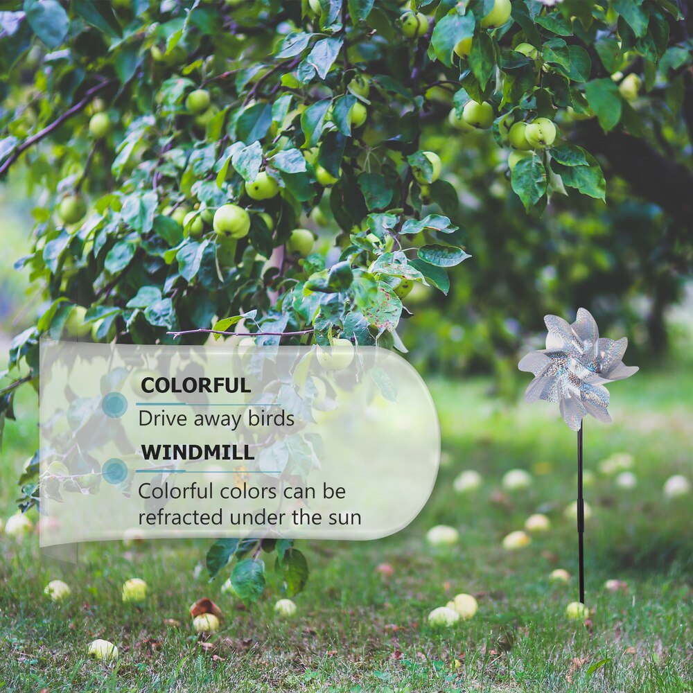 2Pcs Useful Bird Repeller Bird Repellent Windmill Bird-Driving Wind