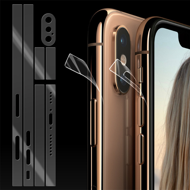 transparent praktisch Seite Film Für iphone11 8 8Plus Xs XS MAX XR Rand Schutz Film Ultra-dünne TPU Hydrogel Film Kleber