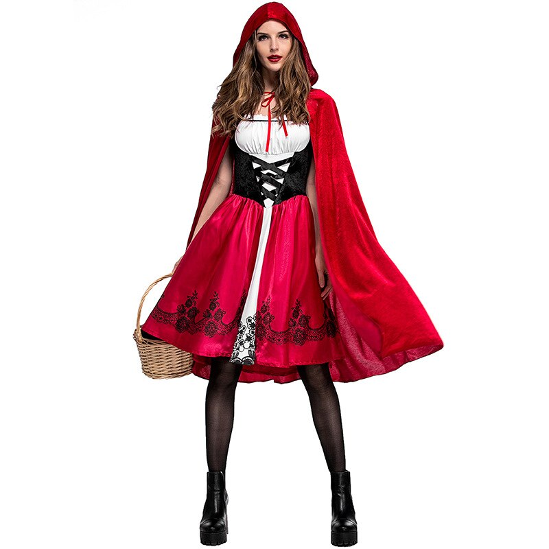 S-6XL femmes adultes Halloween petit chaperon rouge déguisement fée Cosplay robe déguisement halloween: S