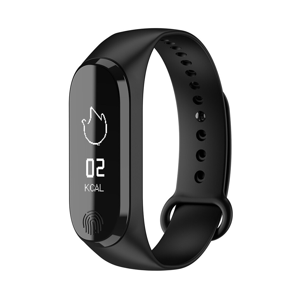 Y13 Smart Armband Fitness Tracker Stappenteller Hartslag Bloeddruk Informatie Push Smart Herinnering Waterdicht Stappenteller: Black