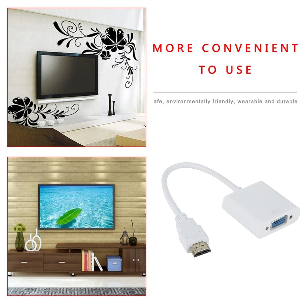 Hdmi Zu Vga Wandlung Kabel Mit Usb Energie Versorgung Hdmi Zu Vga Adapter Kabel Mit Audio- Und Netzteil Tv Kasten